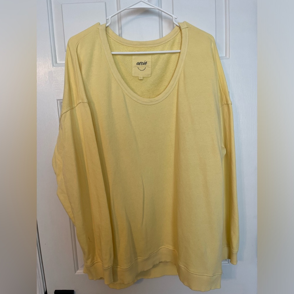 Yellow oversized light sweatshirt